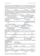 Đề trắc nghiệm Hidrocacbon - Hóa học 11